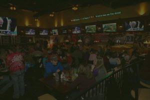 Plenty of TVs to watch the game